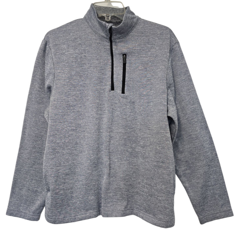 Pro Tour Men's Quarter Zip Sweatshirt Size Small Gray Golf Work